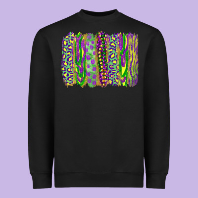 Heavyweight Sweatshirt Mardi gras brush stroke