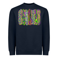 Navy Mardi gras brush stroke Heavyweight Sweatshirt - RanaPortraitStore