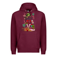 Burgundy sister elf Premium Hoodie - MaliasSmallBusiness