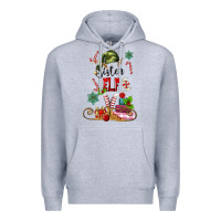 Heather Grey sister elf Premium Hoodie - MaliasSmallBusiness