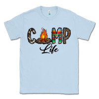 Dusty Blue camp life Classic Tee - CowhideDigitalArt