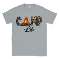 Heather Grey camp life Classic Tee - CowhideDigitalArt