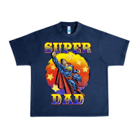 Navy super dad Urban Heavy Tee - BarkalooDesign