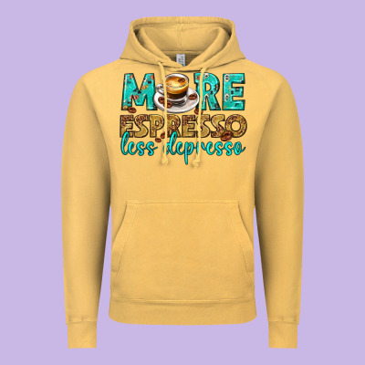 Vintage Hoodie more espresso less depresso western