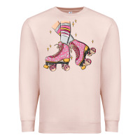 Pale Pink skate Premium Sweatshirt - MaliasSmallBusiness