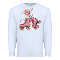 White skate Premium Sweatshirt - MaliasSmallBusiness