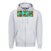 Heather Grey skeleton coffee and coffee plants 11 oz Zipper Hoodie - Artiststas