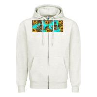 Oatmeal Heather skeleton coffee and coffee plants 11 oz Zipper Hoodie - Artiststas