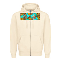 Sandshell skeleton coffee and coffee plants 11 oz Zipper Hoodie - Artiststas