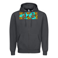 Smoke skeleton coffee and coffee plants 11 oz Zipper Hoodie - Artiststas