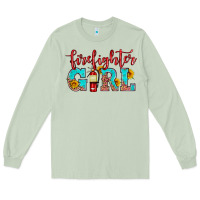 Matcha firefighter son girl Long Sleeve Tee - HRA Design Shop