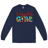 Navy firefighter son girl Long Sleeve Tee - HRA Design Shop