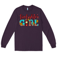 Plum firefighter son girl Long Sleeve Tee - HRA Design Shop