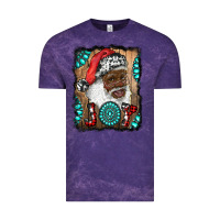 Cloud Purple african american santa joy Vintage Tee - RanaPortraitStore