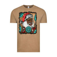 Vintage Coffee african american santa joy Vintage Tee - RanaPortraitStore