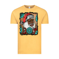 Vintage Mustard african american santa joy Vintage Tee - RanaPortraitStore