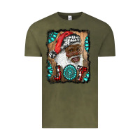 Vintage Olive african american santa joy Vintage Tee - RanaPortraitStore