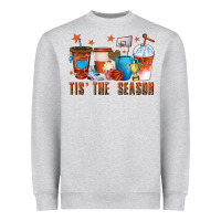 Heather Grey basketball tisthe season coffee cups Heavyweight Sweatshirt - texasbilliewilder