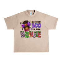 French Oak I Put The Boo In The Boujie Messy Bun Urban Heavy Tee - texasbilliewilder