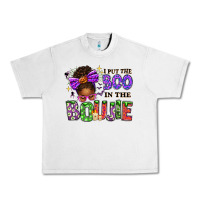 Lunar Rock I Put The Boo In The Boujie Messy Bun Urban Heavy Tee - texasbilliewilder