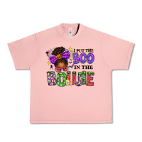 Salmon I Put The Boo In The Boujie Messy Bun Urban Heavy Tee - texasbilliewilder