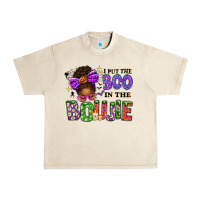 I Put The Boo In The Boujie Messy Bun Urban Heavy Tee | Teevron