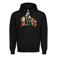 Black believe christmas and santa Zipper Hoodie - AdoDesignShop