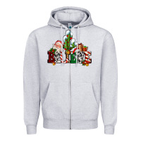 Heather Grey believe christmas and santa Zipper Hoodie - AdoDesignShop