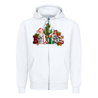 White believe christmas and santa Zipper Hoodie - AdoDesignShop