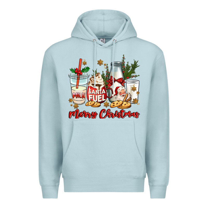 Santa Fuel Merry Christmas Premium Hoodie by MaliasSmallBusiness | Teevron