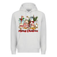 Dove Grey santa fuel merry christmas Premium Hoodie - MaliasSmallBusiness