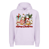 Lilac santa fuel merry christmas Premium Hoodie - MaliasSmallBusiness