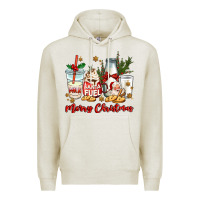 Oatmeal Heather santa fuel merry christmas Premium Hoodie - MaliasSmallBusiness