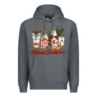 Rock santa fuel merry christmas Premium Hoodie - MaliasSmallBusiness