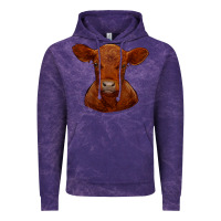 Cloud Purple red angus calf Vintage Hoodie - RanaPortraitStore