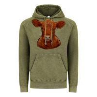 Vintage Olive red angus calf Vintage Hoodie - RanaPortraitStore