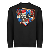 Black home sweet home baseball Heavyweight Sweatshirt - Zillion Design Studio