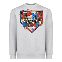 Heather Grey home sweet home baseball Heavyweight Sweatshirt - Zillion Design Studio