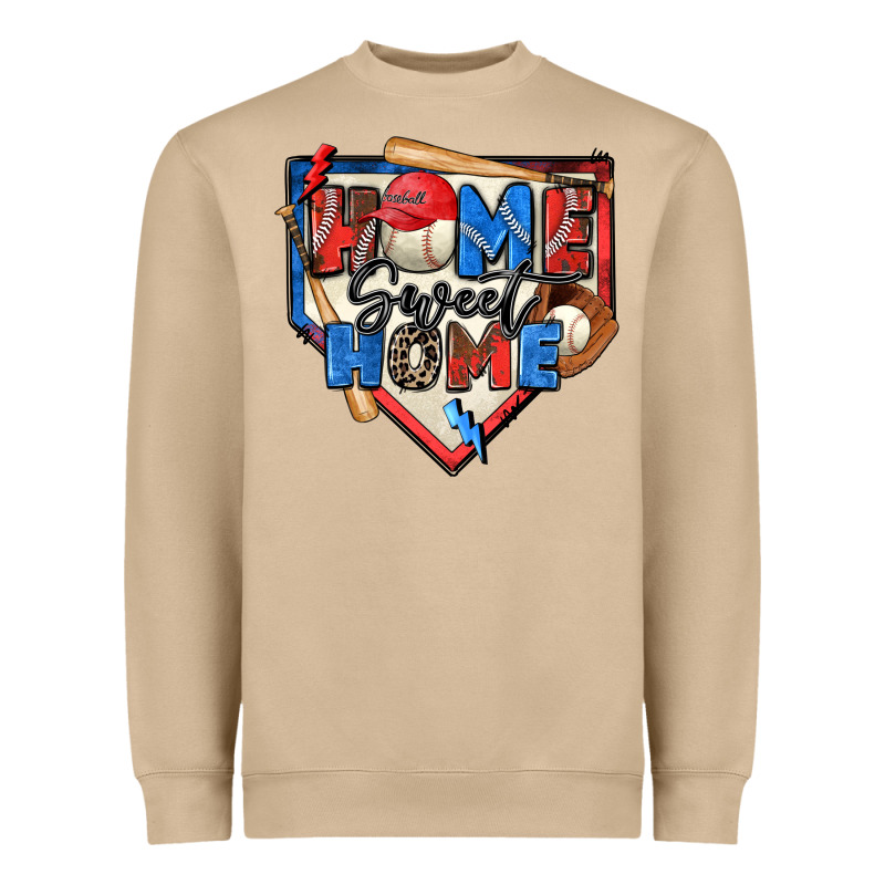 Home Sweet Home Baseball Heavyweight Sweatshirt by Zillion Design Studio | Teevron
