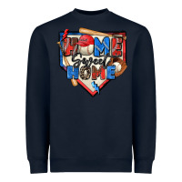 Navy home sweet home baseball Heavyweight Sweatshirt - Zillion Design Studio