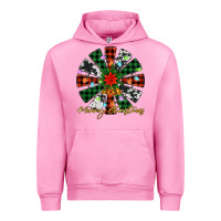 Fuchsia Pink merry christmas windmill Urban Hoodie - Jasminsmagicworld
