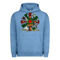 Pigment Pebble Blue merry christmas windmill Urban Hoodie - Jasminsmagicworld