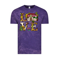 Cloud Purple love caravan Vintage Tee - BarkalooDesign