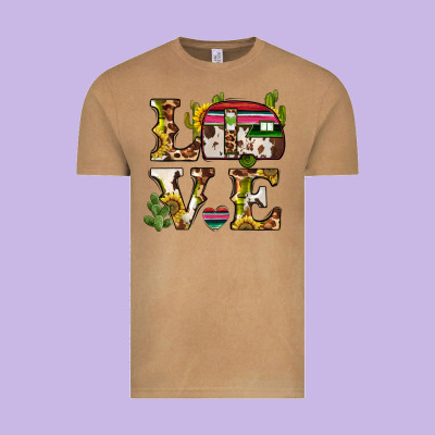 Love Caravan Vintage Tee Designed By Barkaloodesign
