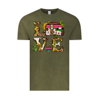 Vintage Olive love caravan Vintage Tee - BarkalooDesign