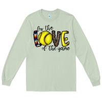 Matcha for the love of the game softball Long Sleeve Tee - CowhideDigitalArt