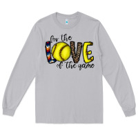Moon Dust for the love of the game softball Long Sleeve Tee - CowhideDigitalArt