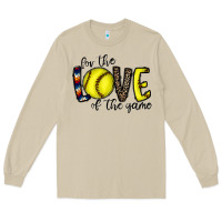 Mushroom for the love of the game softball Long Sleeve Tee - CowhideDigitalArt