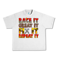 Lunar Rock race it great it fix it repeat it Urban Heavy Tee - Zillion Design Studio