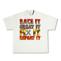 Pistachio race it great it fix it repeat it Urban Heavy Tee - Zillion Design Studio